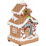 Clayre & Eef Perníkový LED domek s perníčkem Gingerbread Cotti - 11*10*17 cm/ 2xAA – Hledejceny.cz
