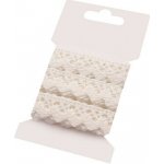 Bavlněná krajka paličkovaná šíře 15 mm Varianta: 6 krémová světlá, Balení: 1 karta – Zboží Mobilmania