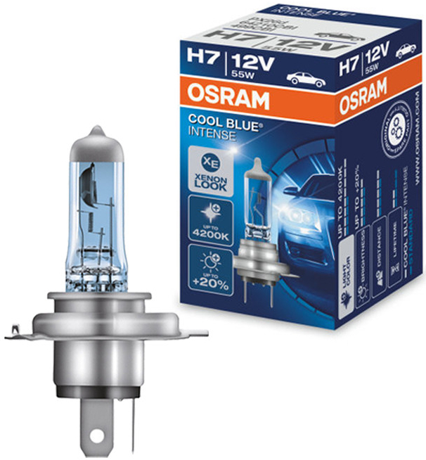Osram Cool Blue Intense H7 PX26d 12V 55W od 103 Kč - Heureka.cz