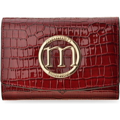 Monnari dámská kožená lakovaná peněženka se vzorem krokodýlí kůže červená