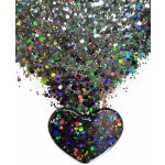 Holografické glitrové třpytky do pryskyřice 10 g černé – Sleviste.cz