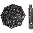 Doppler Fiber Magic Scribble Black dámský plně automatický deštník černý