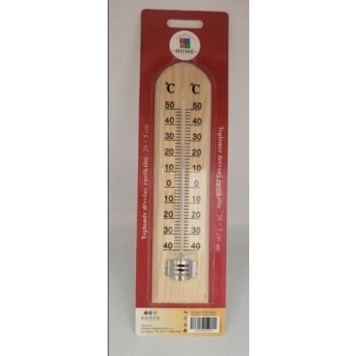 Tidy Home dřevěný rustikální teploměr pokojový 20 cm – Hledejceny.cz