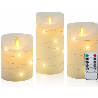Sada LED svíček s dálkovým ovládáním CCLife – Sleviste.cz