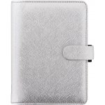 Filofax Saffiano A6 týdenní 2022 stříbrný – Zboží Živě