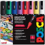 Uni Posca PC-5M 1,8 - 2,5 mm základní barvy 8 ks – Zboží Živě