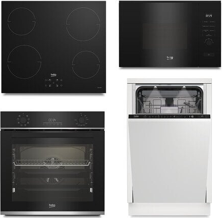 Set Beko BBIR13300XC + HII64401QT + BDIS38040A + BMGB20212B