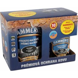 Hammerite Barevný email antikorozní 700 ml + 250 ml černý