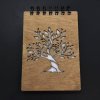 Poznámkový blok Amadea Dřevěný zápisník A6 strom