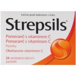 STREPSILS POMERANČ S VITAMINEM C ORM PAS 24 – Hledejceny.cz