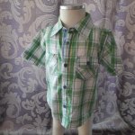 Dětská košile károvaná zelená bílá – Sleviste.cz