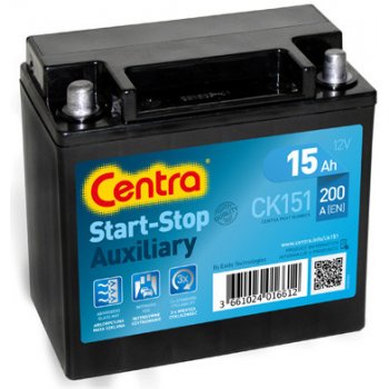 Centra Start Stop Auxiliary 12V 15Ah 200A CK151