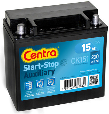 Centra Start Stop Auxiliary 12V 15Ah 200A CK151
