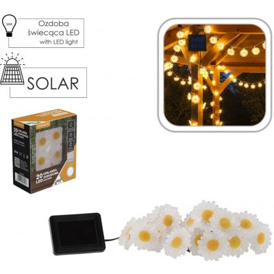 Garden Line Solární světelný LED řetěz SOMIE s 20 diodami teplý bílý – Hledejceny.cz