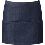 Premier Zástěra Colours PR 155 do pasu s kapsou krátká COT390155m1499-indigo deni – Hledejceny.cz