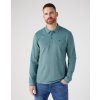 Pánské Tričko Wrangler LS REFINED POLO DEEP TEAL Green