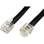 Goobay 11.92.9973 telefonní s konektory RJ12, 6/6, 3m, černý – Zboží Mobilmania