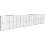 Gabionový Zídka 900x50x200 cm, stříbrná, ocel – Hledejceny.cz