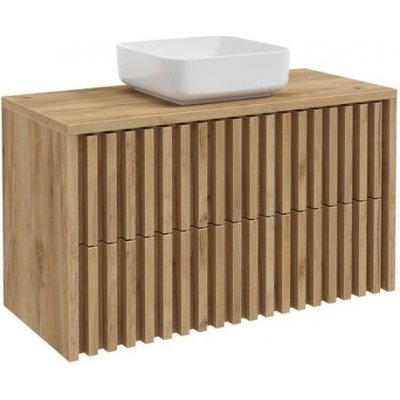 SAT Koupelnová skříňka s deskou Delano dub mat DELANO100ZDDE – Zbozi.Blesk.cz