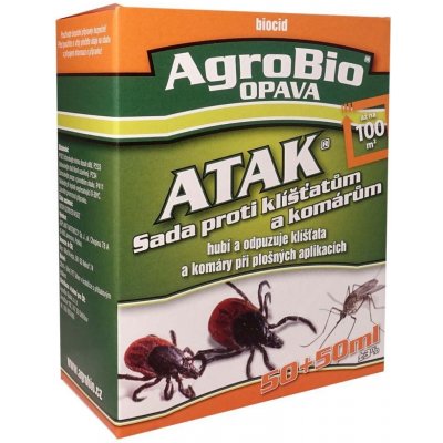 AgroBio Atak sada proti klíšťatům 50+50ml – Zboží Mobilmania