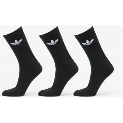 adidas Trefoil Cushion Crew Socks 3-Pack Black – Zboží Mobilmania