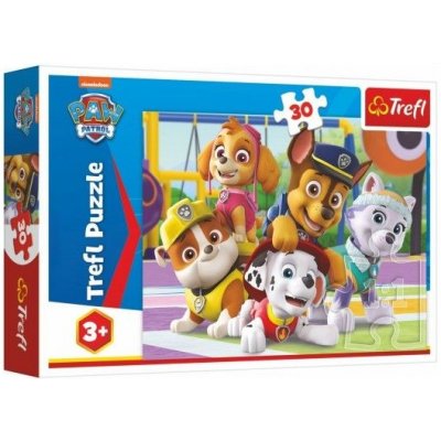 Trefl Tlapková patrola vždy včas/Paw Patrol 27x20cm 30 dílků – Hledejceny.cz