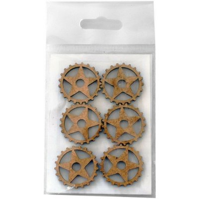 Daily ART Výřezy z HDF Ozubená kola sada 6 kusů 30 x 30 mm – Sleviste.cz