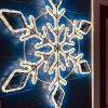 Vánoční osvětlení DecoLED ploché LED světlo, závěsné, průměr 80cm, teplá bílá