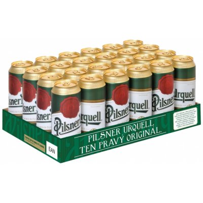 Pilsner Urquell 4,4% 0,5 l (plech) (24 ks balení)