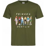 tričko Stranger Things Friends Dont Lie Khaki – Zboží Dáma