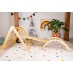 Joybex Lezecký set piklerův trojúhelník "M" s montessori houpačkou PTS-004 – Sleviste.cz