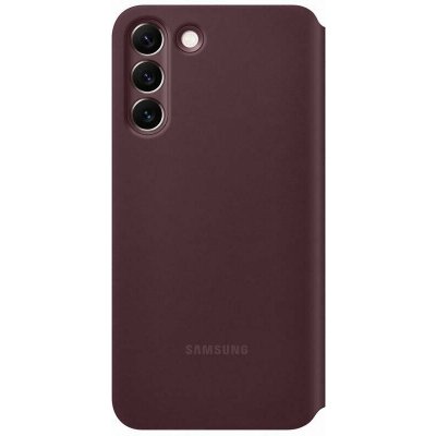 Samsung Clear View Galaxy S22+ Burgundy EF-ZS906CEE – Zboží Mobilmania