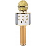 Verk 27424 Karaoke bluetooth mikrofon 600mAh zlatý – Zboží Dáma