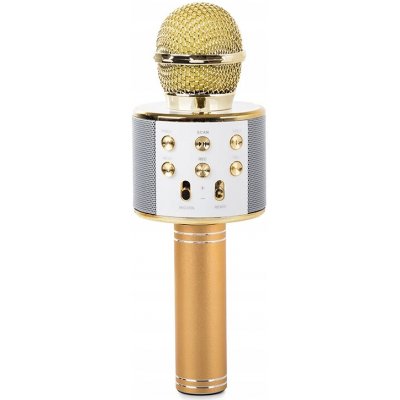 Verk 27424 Karaoke bluetooth mikrofon 600mAh zlatý – Zboží Dáma