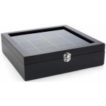 Bredemeijer Krabička na čaj Bamboo 12 přihrádek s okénkem černá – Sleviste.cz