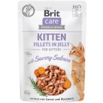 Brit Care Cat Fillets in Jelly Kitten Savory Salmon 85 g – Zboží Mobilmania