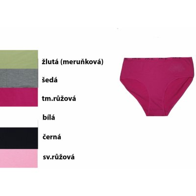 Elevek Dámské bavlněné spodní kalhotky světle růžová – Sleviste.cz