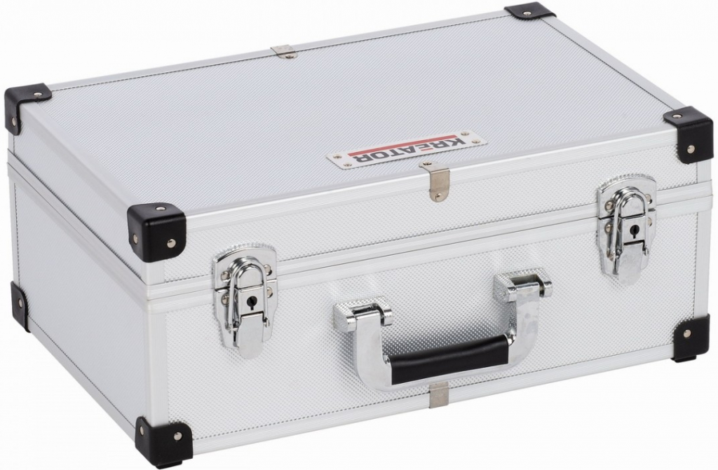 Kreator KRT640260S Hliníkový kufr na 60CD stříbrný