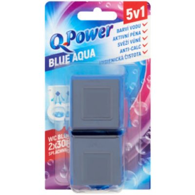 Q Power Blue blok do nádržky wc 2 ks – Zboží Mobilmania