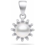 Brilio Silver perlový přívěsek se zirkony PT88W – Sleviste.cz