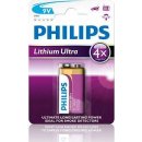 Baterie primární Philips Lithium Ultra 9V 1ks 6FR61LB1A/10
