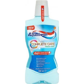 Aquafresh Complete Care Fresh Mint ústní voda 500 ml
