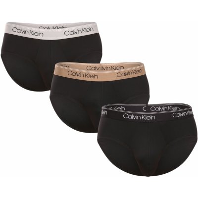 Calvin Klein 3 Pack pánské slipy černé (NB2568A-GF0) – Zboží Dáma