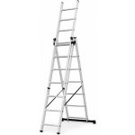 Hliníkový trojdílný žebřík 3x7 stupňů, 4,3 m, max. zátěž 150 kg - AH607A AHProfi – Hledejceny.cz