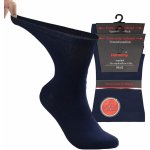 RS Bavlněné rozšířené zdravotní diabetické elastické ponožky tm. modrá – Zboží Mobilmania