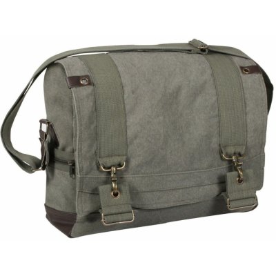 Rothco Vintage Pilot Messenger olivová 14 L – Zboží Dáma