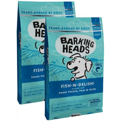 Barking Heads Fish & Delish Grain Free 2 x 12 kg – Zbozi.Blesk.cz