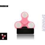 Svítící fidget spinner růžový – Zboží Mobilmania