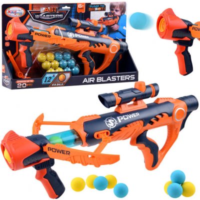 Majlo Toys Dětská vzduchová pistole Air Blasters s 12 míčky – Zboží Mobilmania