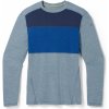 Pánské sportovní tričko Smartwool CLASSIC THERMAL MERINO BL COLORBLOCK CREW B pewter blue heather